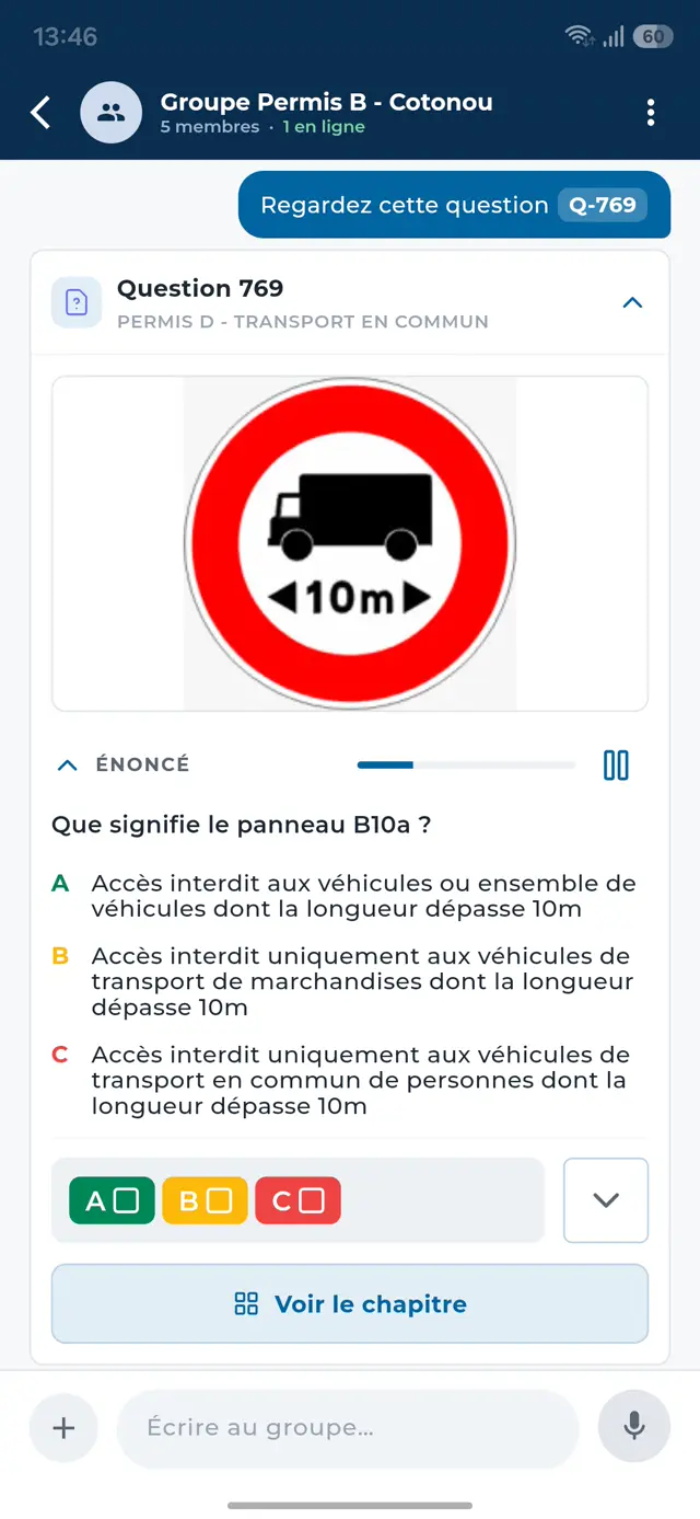 Question partagée, suite
